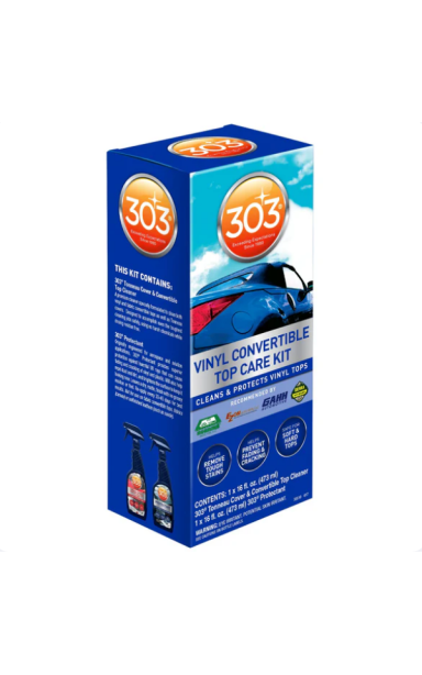 303 Convertible Top Cleaning & Care Kit VINYL - Vinilo paviršiaus priežiūros ir apsaugos rinkinys