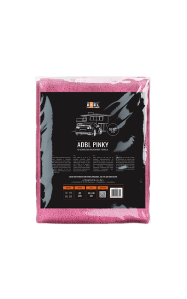 ADBL Mikropluošto šluosčių rinkinys su neapsiūtais kraštais „Pinky“ 350 GSM (10 vnt.)