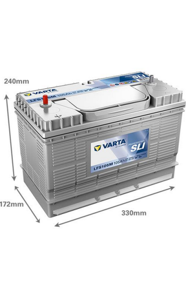 Akumuliatorius VARTA 12V 105Ah/800A (D+ gnybtas su sriegiu)