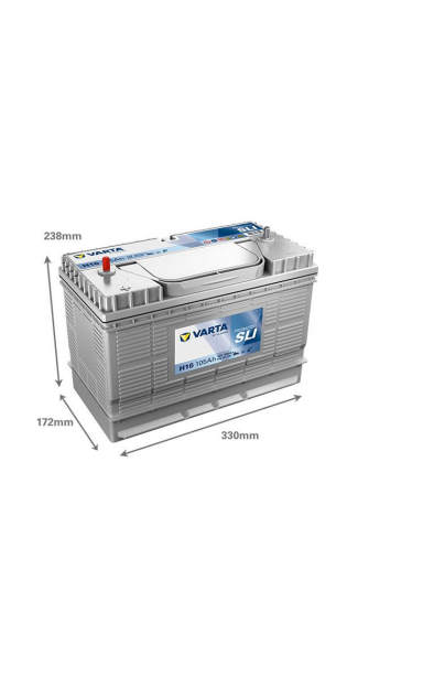 Akumuliatorius VARTA 12V 105Ah/800A (D+ gnybtas su sriegiu)