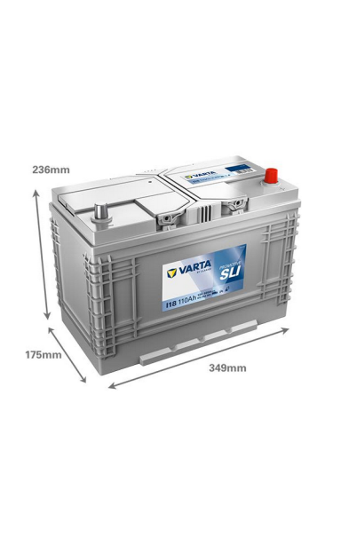 Akumuliatorius VARTA 12V 110Ah/680A (D+ standartinis)
