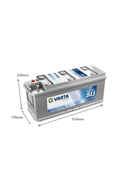 Akumuliatorius VARTA 12V 110Ah/760A (K+ standartinis)
