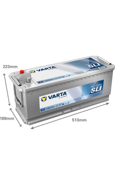 Akumuliatorius VARTA 12V 140Ah/800A (K+ standartinis)