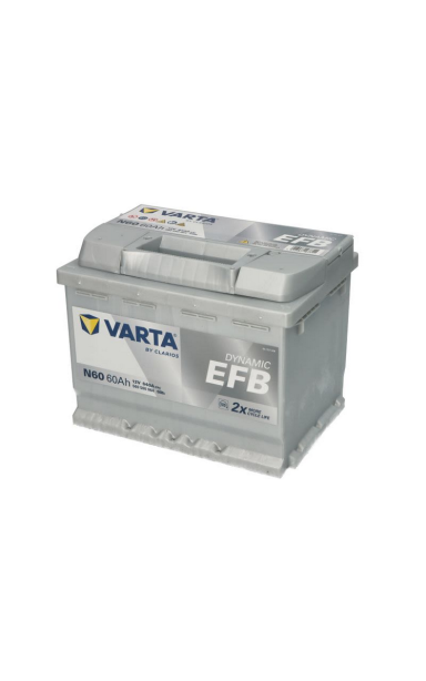 Akumuliatorius VARTA 12V 60Ah/640A START&STOP EFB (D+ standartinis)
