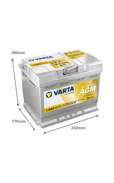 Akumuliatorius VARTA 12V 60Ah/680A (D+ standartinis)