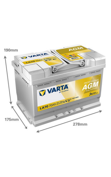 Akumuliatorius VARTA 12V 70Ah/760A (D+ standartinis)
