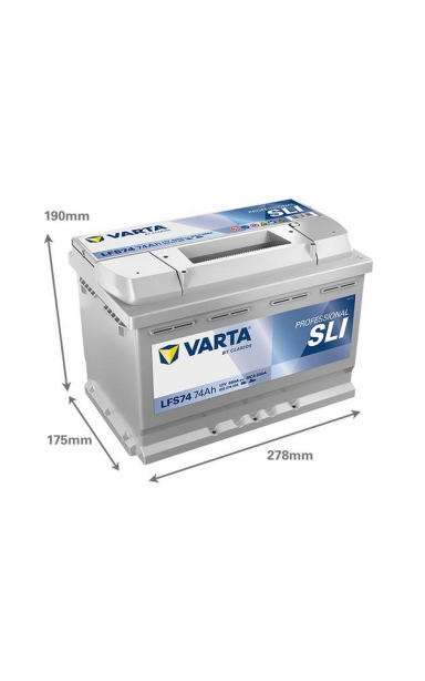 Akumuliatorius VARTA 12V 74Ah/680A (D+ standartinis)
