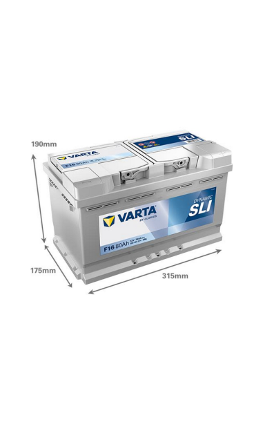 Akumuliatorius VARTA 12V 80Ah/740A (D+ standartinis)