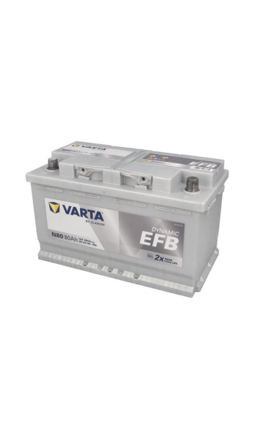 Akumuliatorius VARTA 12V 80Ah/800A START&STOP EFB (D+ standartinis)