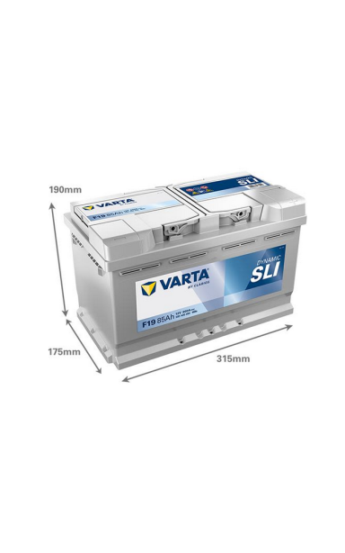 Akumuliatorius VARTA 12V 85Ah/800A (D+ standartinis)