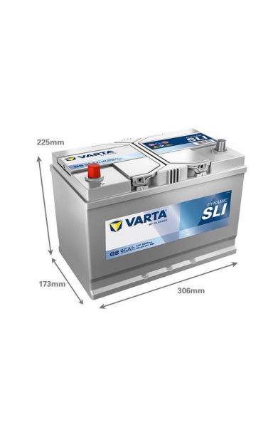 Akumuliatorius VARTA 12V 95Ah/830A (K+ standartinis)