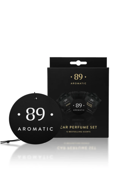 Aromatic 89 automobilių pakabinamų oro gaiviklių rinkinys – 12 skirtingų kvapų