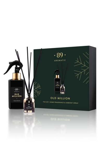 Aromatic 89 dovanų rinkinys namams kvapas su lazdelėmis ir purškiamas kvapas