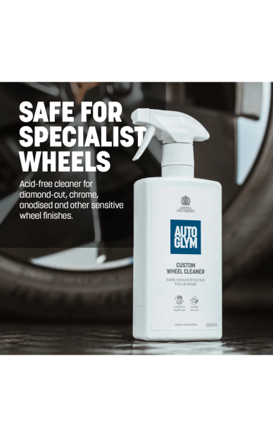 Autoglym Custom Wheel Cleaner 500 ml – saugus ratlankių valiklis be rūgščių 1 Autoglym Custom Wheel Cleaner 500 ml – saugus ratlankių valiklis be rūgščių 1
