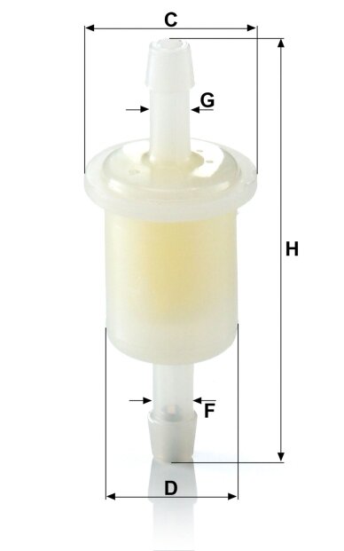 Benzino filtras MANN-FILTER Benzino filtras MANN-FILTER
