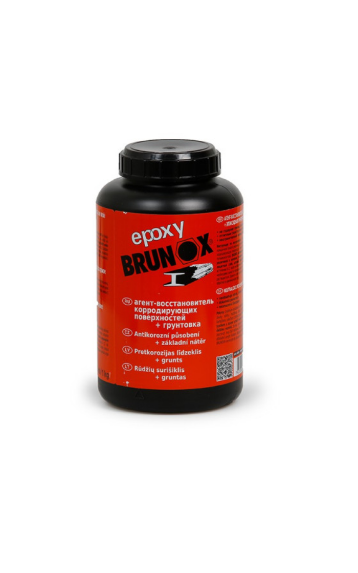 BRUNOX EPOXY Rūdžių rišiklis+gruntas,skirtas tepti teptuku 1000ml BRUNOX EPOXY Rūdžių rišiklis+gruntas,skirtas tepti teptuku 1000ml