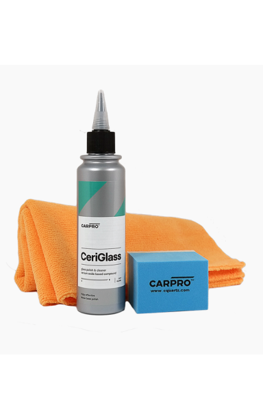 CarPro CeriGlass Polish KIT – stiklo poliravimo rinkinys 150 ml CarPro CeriGlass Polish KIT – stiklo poliravimo rinkinys 150 ml