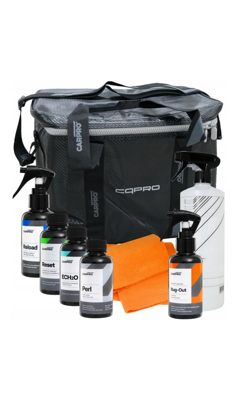 CarPro Maintenance Bag CQPRO Silver – termo krepšys su automobilio priežiūros priemonių rinkiniu
