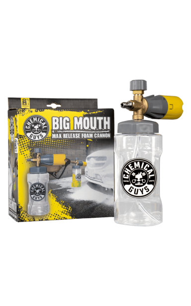 Chemical Guys Big Mouth Max Release putų purkštuvas aukšto slėgio plovykloms Chemical Guys Big Mouth Max Release putų purkštuvas aukšto slėgio plovykloms