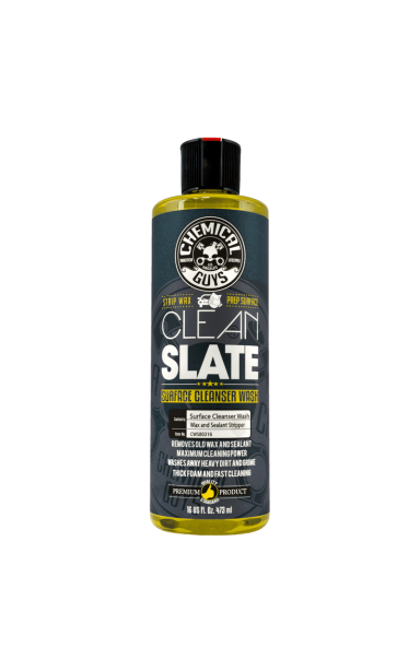 Chemical Guys Clean Slate šampūnas vaško ir sealant pašalinimui Chemical Guys Clean Slate šampūnas vaško ir sealant pašalinimui