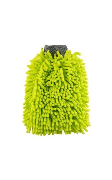 Chemical Guys Chenille Premium Wash Mitt žalia mikropluošto plovimo pirštinė 1