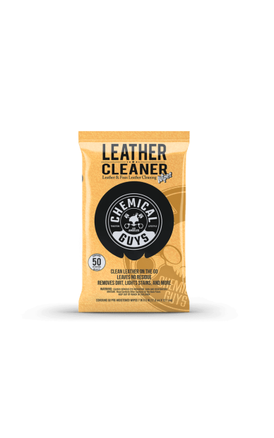 Chemical Guys Leather Cleaner Wipes odos valymo servetėlės automobilio salonui Chemical Guys Leather Cleaner Wipes odos valymo servetėlės automobilio salonui