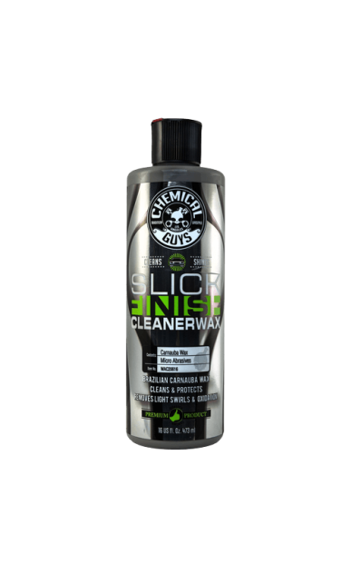 Chemical Guys Slick Finish Cleaner Wax valantis vaškas su blizgesio efektu Chemical Guys Slick Finish Cleaner Wax valantis vaškas su blizgesio efektu