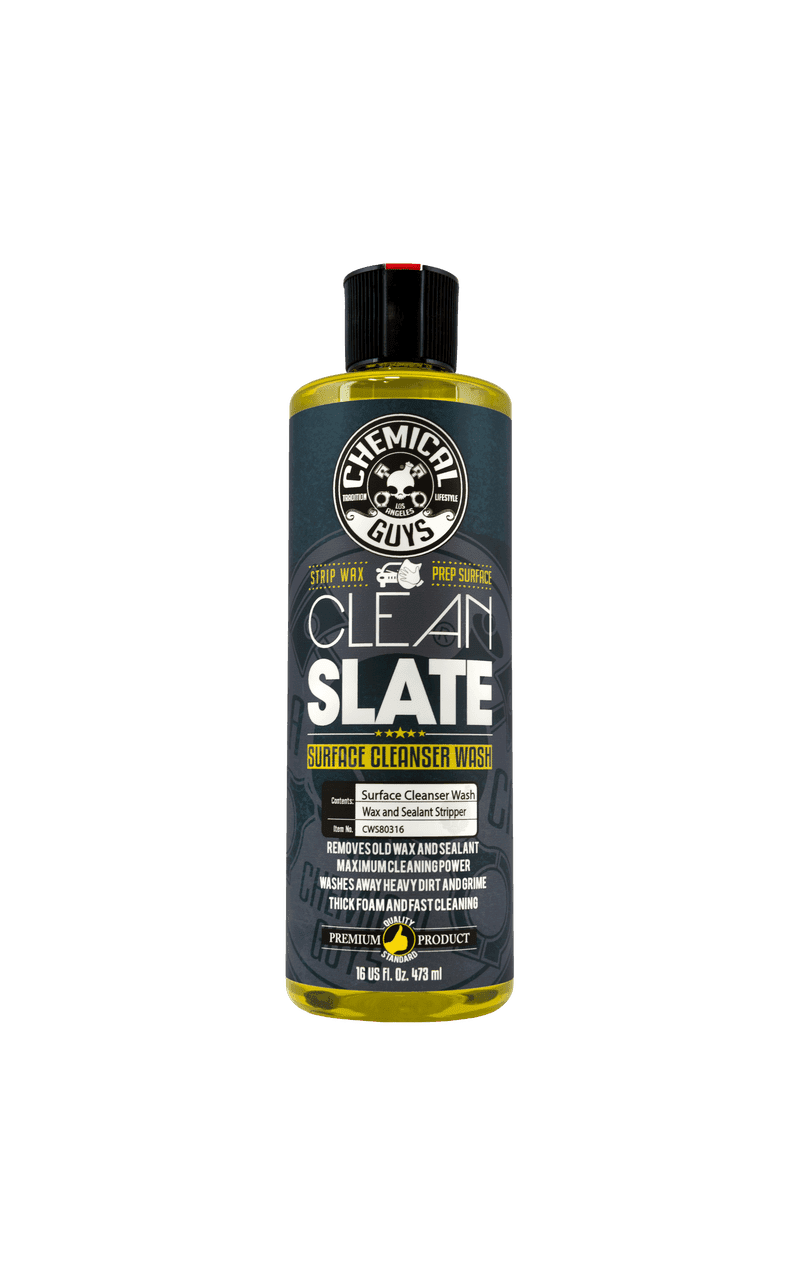 Chemical Guys Clean Slate šampūnas vaško ir sealant pašalinimui Chemical Guys Clean Slate šampūnas vaško ir sealant pašalinimui