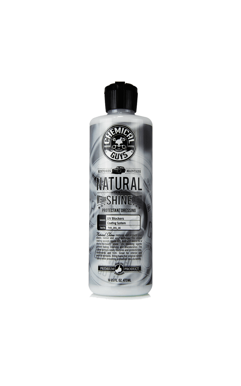 Chemical Guys Natural Shine plastikinių ir guminių paviršių atnaujinimo priemonė Chemical Guys Natural Shine plastikinių ir guminių paviršių atnaujinimo priemonė