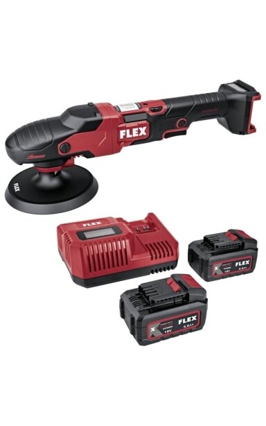 FLEX Akumuliatorinis poliruoklis PE 150 18-EC/5,0Ah Set FLEX Akumuliatorinis poliruoklis PE 150 18-EC/5,0Ah Set