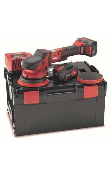 FLEX Ekscentrinis akumuliatorinis poliruoklis XFE 15 150 18,0-EC/5,0Ah Set FLEX Ekscentrinis akumuliatorinis poliruoklis XFE 15 150 18,0-EC/5,0Ah Set