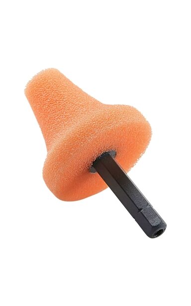 FLEX PK-O 35 HEX – oranžinė kūginė poliravimo kempinėlė, 35 mm, 1 vnt.
