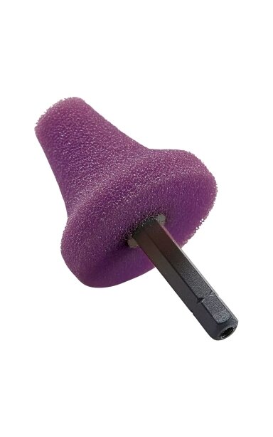 FLEX PK-V 35 HEX – violetinė kūginė poliravimo kempinėlė, 35 mm, 1 vnt.