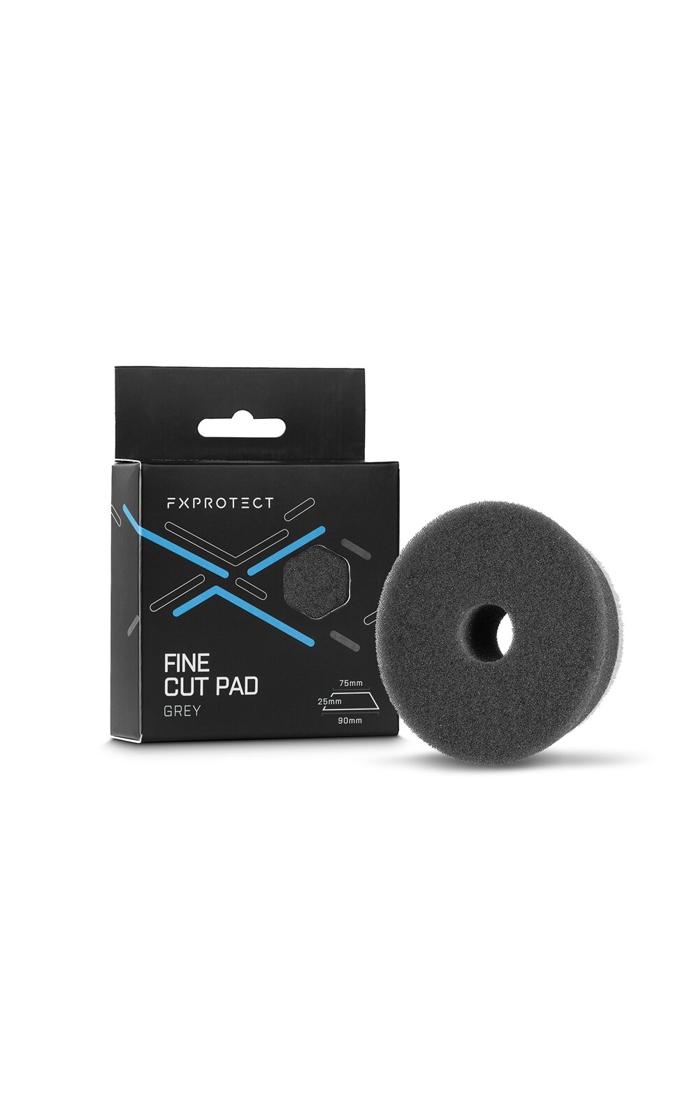 FX Protect Fine Cut Pad Grey 75 mm – baigiamasis poliravimo padas FX Protect Fine Cut Pad Grey 75 mm – baigiamasis poliravimo padas