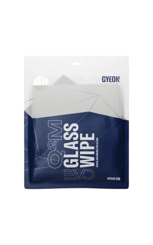 GYEON Q²M GlassWipe EVO 390 GSM 40 × 40 cm – mikropluošto šluostė stiklams
