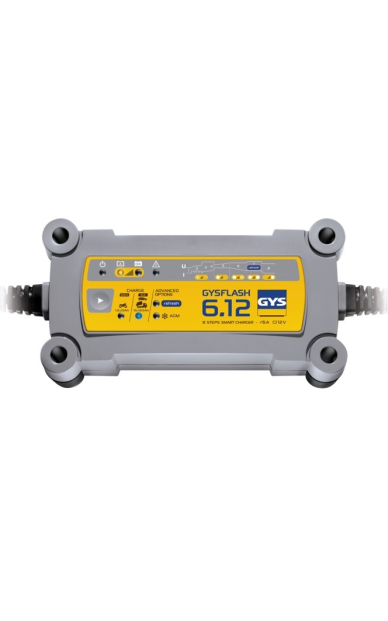 GYS GYSFLASH 6.12 – automatinis 12 V 6 A akumuliatorių įkroviklis 1,2–125 Ah GYS GYSFLASH 6.12 – automatinis 12 V 6 A akumuliatorių įkroviklis 1,2–125 Ah