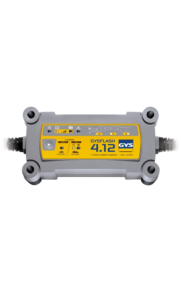 GYS GYSFLASH 4.12 – automatinis 12 V 4 A akumuliatorių įkroviklis