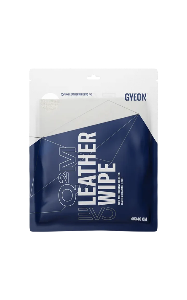 GYEON Q²M LeatherWipe EVO 40x40 cm 2 vnt. – mikropluošto šluostės odos valymui