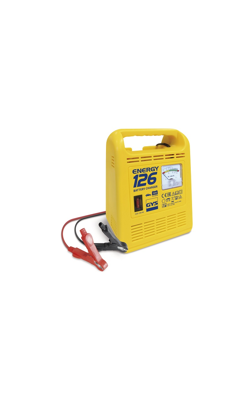 GYS ENERGY 126 – 12 V akumuliatorių įkroviklis ir testeris 15–60 Ah GYS ENERGY 126 – 12 V akumuliatorių įkroviklis ir testeris 15–60 Ah