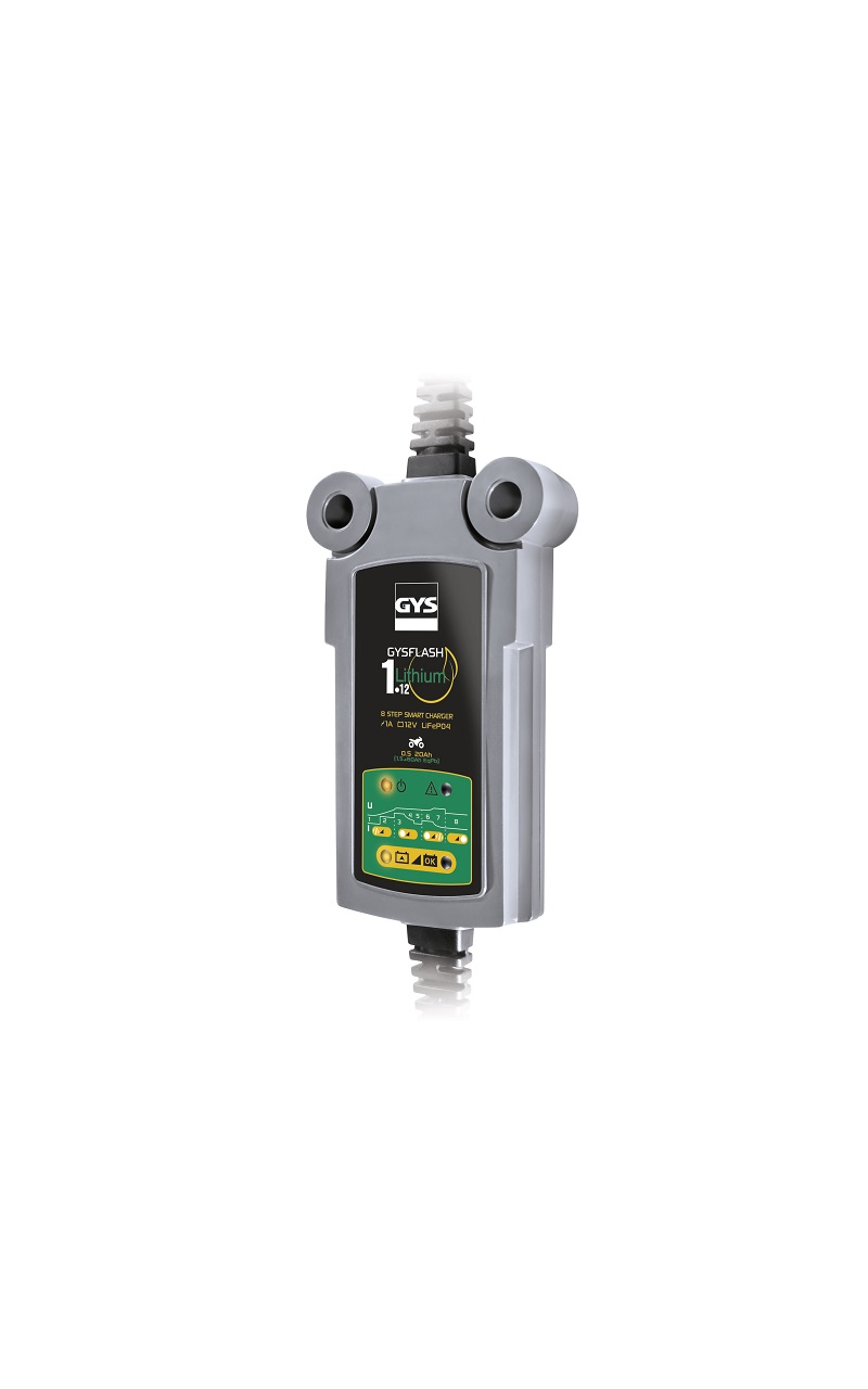 GYS GYSFLASH 1.12 Lithium – automatinis 12 V 1 A LiFePO4 akumuliatorių įkroviklis GYS GYSFLASH 1.12 Lithium – automatinis 12 V 1 A LiFePO4 akumuliatorių įkroviklis