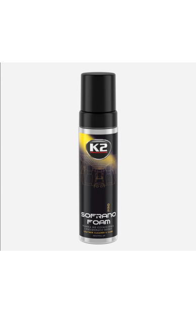 K2 Sofrano Foam Pro 200 ml – odos valymo ir priežiūros putos K2 Sofrano Foam Pro 200 ml – odos valymo ir priežiūros putos