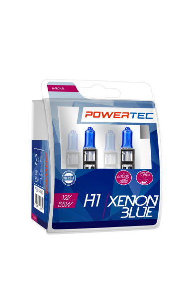 Lemputė H1 12V 55W, 6000K Powertec
