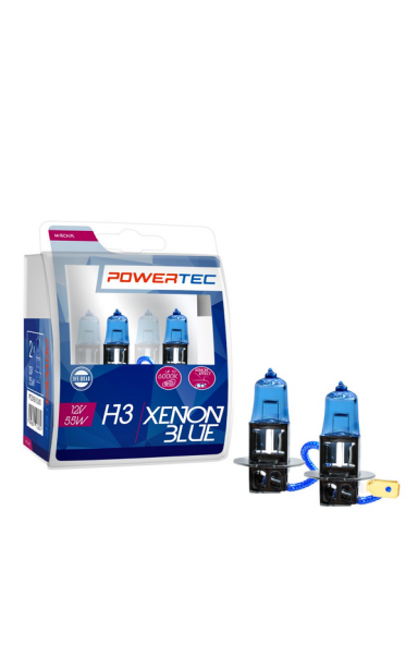 Lemputė H3 12V 55W, 6000K Powertec 2vnt