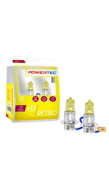 Lemputė H3 12V, 55W Powertec Retro