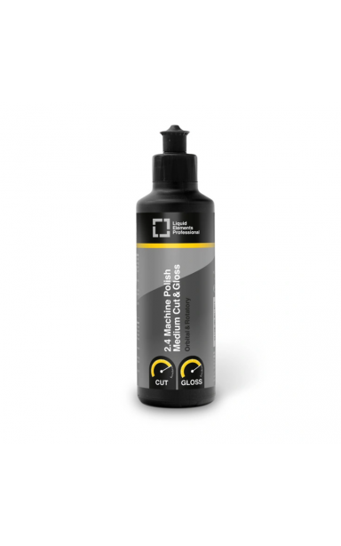 Liquid Elements Professional 2.4 Machine Polish Medium Cut & Gloss vidutinio grubumo pasta 250ml