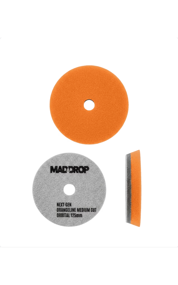 Mad Drop Orangeline – vidutinio kietumo poliravimo padas 1 Mad Drop Orangeline – vidutinio kietumo poliravimo padas 1