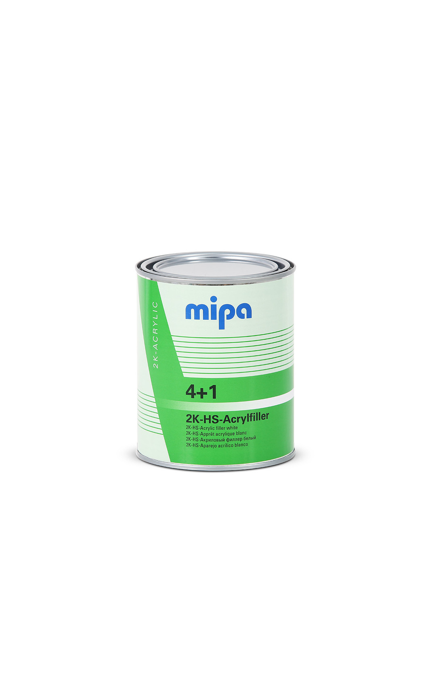 MIPA Acrylfiller HS 4+1 - Akrilinis užpildantis gruntas, spalva balta 1 ltr MIPA Acrylfiller HS 4+1 - Akrilinis užpildantis gruntas, spalva balta 1 ltr