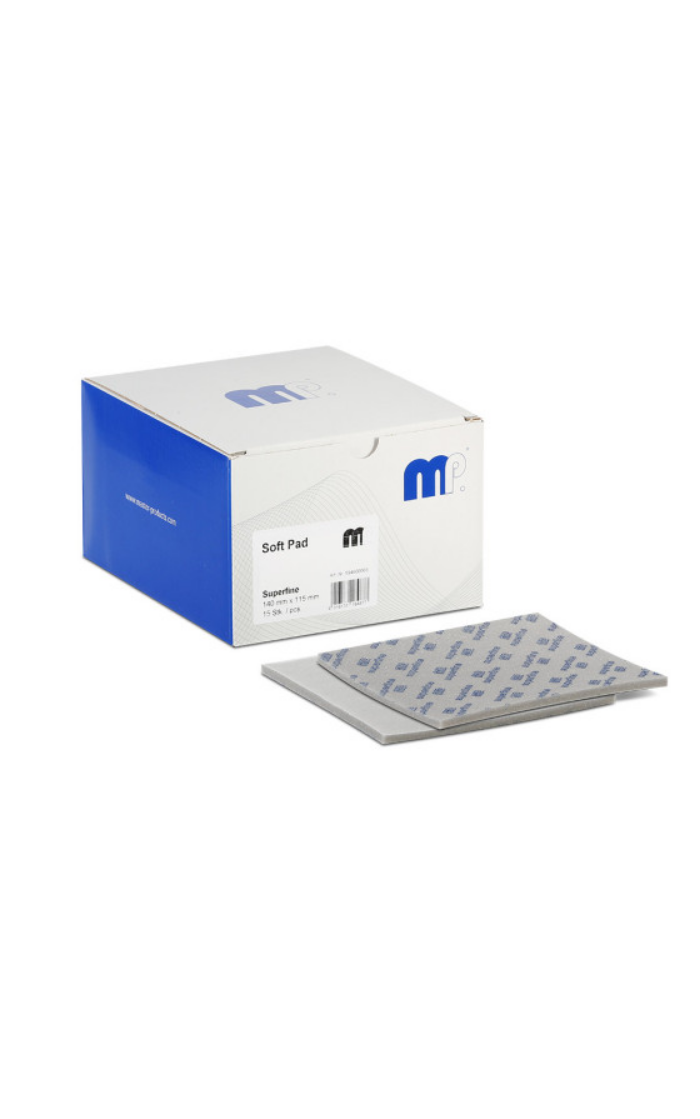 MP Soft Pad Superfine 140 × 115 mm – lanksti abrazyvinė šlifavimo kempinė MP Soft Pad Superfine 140 × 115 mm – lanksti abrazyvinė šlifavimo kempinė