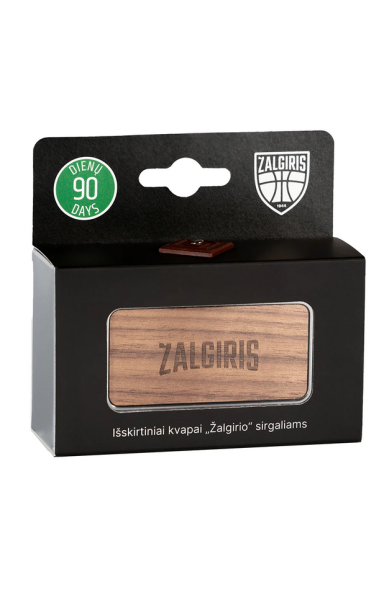 Oro gaiviklis automobiliui Žalgiris SILVERSTONE (Amerikietiško riešuto dizainas) Oro gaiviklis automobiliui Žalgiris SILVERSTONE (Amerikietiško riešuto dizainas)