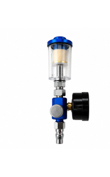 Pneumatinis oro slėgio reguliatorius su manometru ir filtru